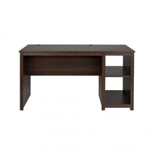 Load image into Gallery viewer, Espresso 56&quot; Modern Desk with Shelving

