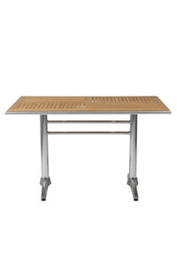 47" Solid Wood & Aluminum Office Desk