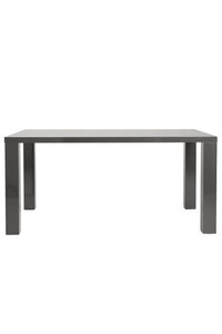63" Sleek Gray Lacquer Executive Desk