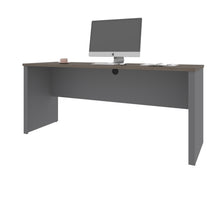 Load image into Gallery viewer, Bark Gray and Slate 71&quot; Narrow Desk
