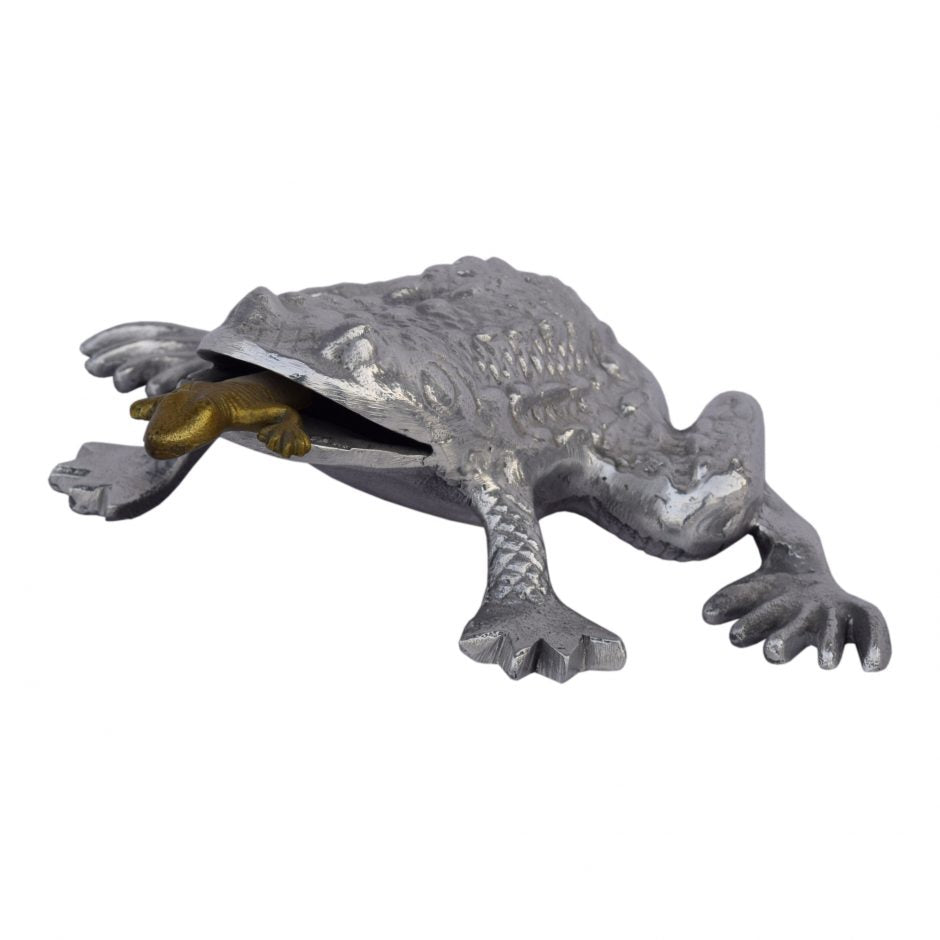 Office Decor of Silver Frog