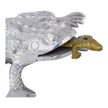 Load image into Gallery viewer, Office Decor of Silver Frog
