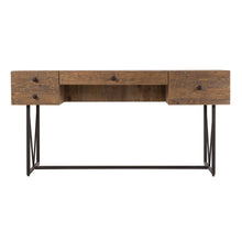 Load image into Gallery viewer, 63&quot; Modern Solid Wood Desk with Steel Legs
