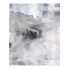 Load image into Gallery viewer, 40&quot; x 60&quot; Acrylic Wall Art in Gray w/ Dripping Gold Leaf
