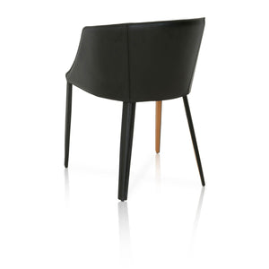 Sophisticated Saddle Leather Guest or Conference Chair