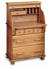 Load image into Gallery viewer, Rolltop Desk Handcrafted from Solid Oak
