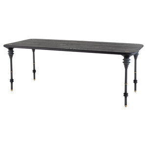 78" Charred Oak & Concrete Executive Desk or Meeting Table