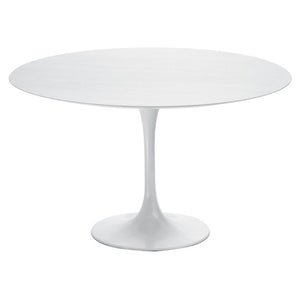Simple Round 48" Meeting Table in White