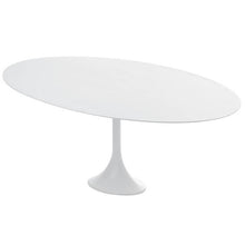 Load image into Gallery viewer, 77&quot; Modern White Oval Meeting Table
