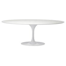 Load image into Gallery viewer, 77&quot; Modern White Oval Meeting Table
