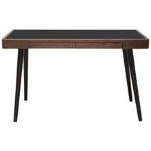 Load image into Gallery viewer, 49&quot; Tasteful Office Desk in Walnut &amp; Black
