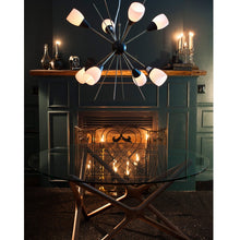 Load image into Gallery viewer, Round 44&quot; Meeting Table w/ Glass Top &amp; Solid Wood Base
