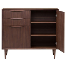 Load image into Gallery viewer, Walnut Office Storage Credenza in Mid-Century Style
