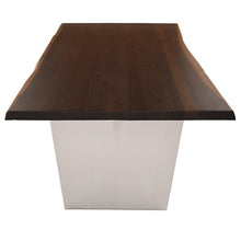 Load image into Gallery viewer, Charming Seared Oak 78&quot; Executive Desk or Meeting Table w/ Stainless Steel Base
