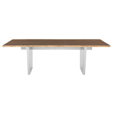 Load image into Gallery viewer, Stunning Seared Oak Conference Table w/ Stainless Steel Base (Multiple Sizes)
