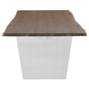 Stunning Seared Oak Conference Table w/ Stainless Steel Base (Multiple Sizes)