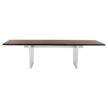 Load image into Gallery viewer, Stunning Seared Oak Conference Table w/ Stainless Steel Base (Multiple Sizes)
