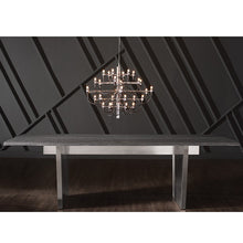 Load image into Gallery viewer, 78&quot; Oxidized Gray Oak Executive Desk or Meeting Table w/ Stainless Steel Base

