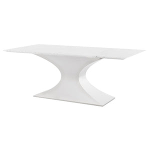 79" Bold Executive Office Desk or Conference Table in White Marble