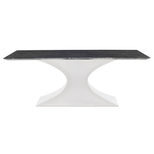 79" Bold Executive Office Desk or Conference Table in Black Marble