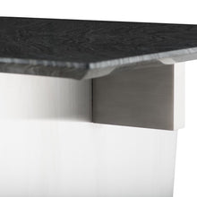 Load image into Gallery viewer, Black Wood Grain 78&quot; Executive Desk or Meeting Table w/ Stainless Steel Base
