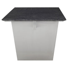 Load image into Gallery viewer, Black Wood Grain 78&quot; Executive Desk or Meeting Table w/ Stainless Steel Base
