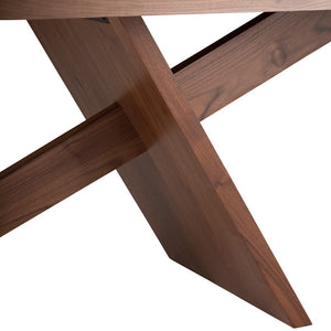 Minimalist Solid Walnut 92" Conference Table