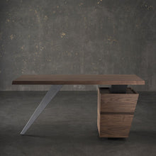 Load image into Gallery viewer, Sophisticated &amp; Compact 60&quot; Office Desk in Wood &amp; Steel
