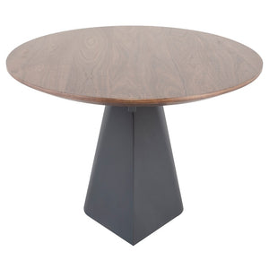 Sophisticated 78" Oval Walnut Executive Desk or Meeting Table w/ Bronze Base