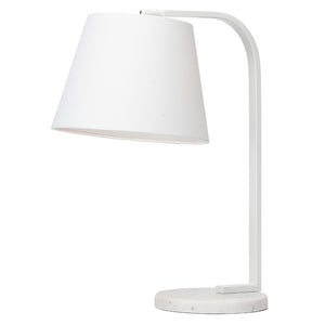 Modern White Steel Table Lamp