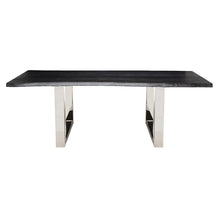 Load image into Gallery viewer, 78&quot; Stunning Oxidized Grey Executive Desk or Meeting Table w/ Stainless Steel Legs
