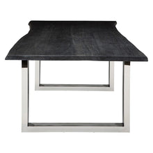 Load image into Gallery viewer, 78&quot; Stunning Oxidized Grey Executive Desk or Meeting Table w/ Stainless Steel Legs

