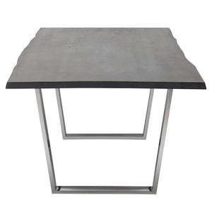 Eye-Catching Oxidized Grey Oak Conference Table & Steel (Multiple Sizes)