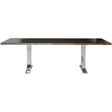 Load image into Gallery viewer, Chic Modern Conference Table in Seared Oak &amp; Steel (Multiple Sizes)
