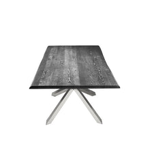 Load image into Gallery viewer, Chic Conference Table with Oxidized Grey Oak &amp; Polished Steel

