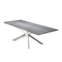 Load image into Gallery viewer, Chic Conference Table with Oxidized Grey Oak &amp; Polished Steel
