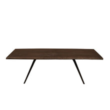 Load image into Gallery viewer, Modern 83&quot; Solid Seared Oak &amp; Cast Iron Desk or Conference Table
