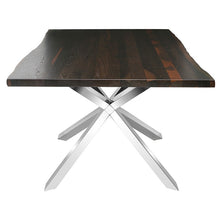Load image into Gallery viewer, Chic Conference Table with Dark Oak &amp; Polished Steel
