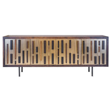 Load image into Gallery viewer, Wide Oak &amp; Bronze Storage Credezna w/ Old World Aesthetic
