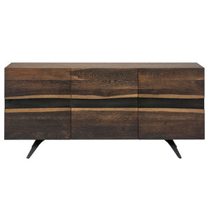 Gorgeous French Oak Storage Credenza w/ Live Edge