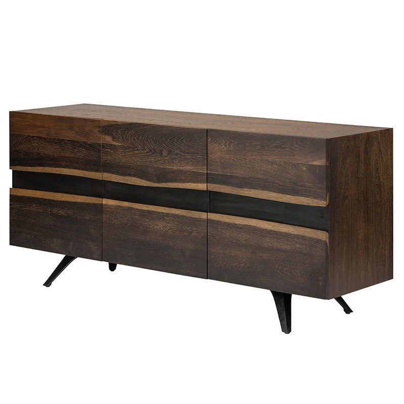 Gorgeous French Oak Storage Credenza w/ Live Edge