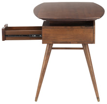 Load image into Gallery viewer, 55&quot; American Poplar Contemporary Desk in Walnut Finish
