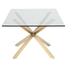 Load image into Gallery viewer, 79&quot; Bold Executive Desk w/ Glass Top &amp; Gold Brushed Steel
