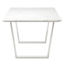 Load image into Gallery viewer, Stunning 79&quot; Executive Desk w/ White Marble &amp; Stainless Steel
