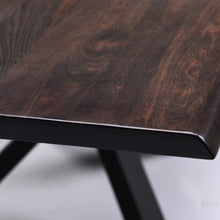 Load image into Gallery viewer, Stunning Seared Oak &amp; Matte Black 112&quot; Conference Table
