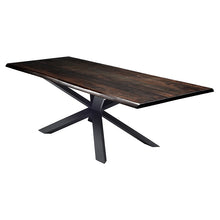 Load image into Gallery viewer, Stunning Seared Oak &amp; Matte Black 112&quot; Conference Table
