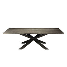 Load image into Gallery viewer, Striking Conference Table with Oxidized Grey Oak &amp; Black Matte Steel
