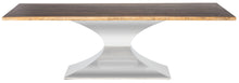 Load image into Gallery viewer, Solid Seared Oak &amp; Polished Steel 96&quot; Conference Table
