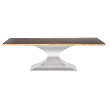 Load image into Gallery viewer, 112&quot; Chic Conference Table in Seared Oak &amp; Stainless Steel
