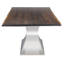 Load image into Gallery viewer, 112&quot; Chic Conference Table in Seared Oak &amp; Stainless Steel
